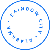 Rainbow City Alabama Stamp